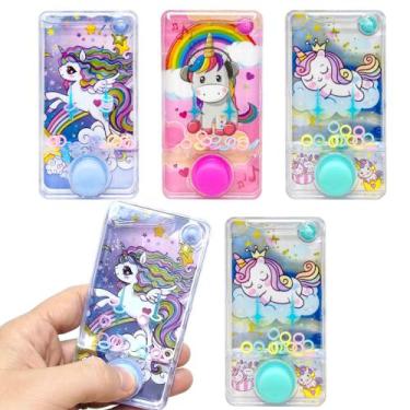 Imagem de 5 Brinquedos Aquaplay Argolas Unicórnio Sacolinha Surpresa