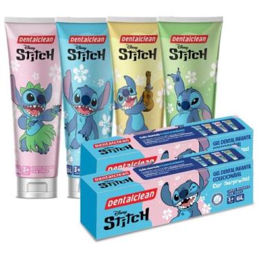 Imagem de Creme Gel Dental Infantil Stitch 100gr Pasta dente Morango - Minutobab