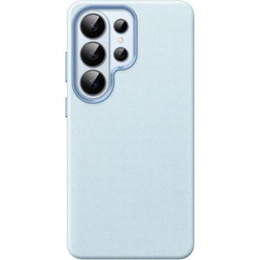 Imagem de Capa de couuro para Samsung Galaxy s25 Ultra, Compatível com Mag-Safee