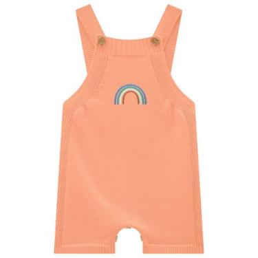 Imagem de Macacão Bebê Tricot Laranja Infanti, G, Laranja