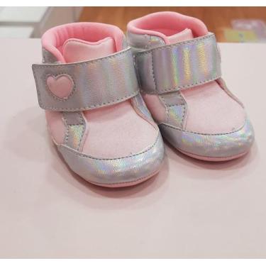 Imagem de Bota de Bebê Pampili Nina Glitter Prata/Rosa Neon Luz 379.695, 14