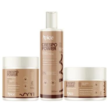 Imagem de Kit Shampoo, Creme de Pentear e Máscara Crespo Apice - Apice Cosmético