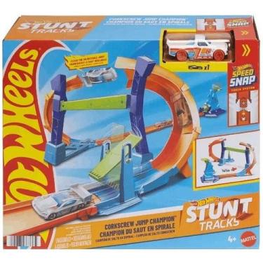 Imagem de Hot Wheels Pista STUNT TRACKS Corkscrew JUMP Mattel JLM90