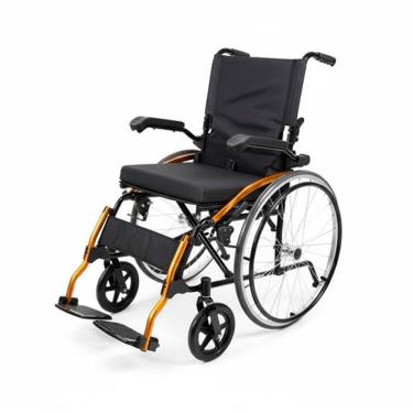 Imagem de Cadeira de Rodas Dellamed em Alumínio até 120kg D600 POP