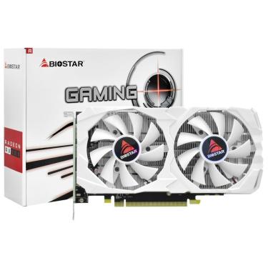 Imagem de Placa de Vídeo Gaming White RX580 8GB GDDR5 para Jogos e Criação de Conteúdo Branco Biostar
