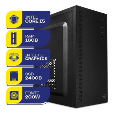 Imagem de Computador Desktop Power Edge Intel i5 16GB RAM SSD 240GB Win 11 Pro W