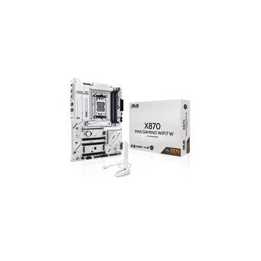 Imagem de Placa Mãe ASUS X870 MAX GAMING WIFI7 W, AMD, AM5, ATX, DDR5, Wi-fi 7, Bluetooth, Branco - X870 MAX GAMING WIFI7 W