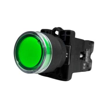 Imagem de Botão de pulso com led verde lay5-ew3361 24vdc - CNC