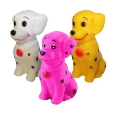 Imagem de Brinquedo Vinil Cachorro Dálmatas Cores Sortidas 1 Unidade - TEX BRASI