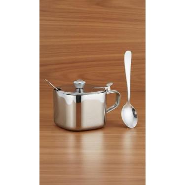 Imagem de Açucareiro Inox com Colher 200mL - Congratulations Store