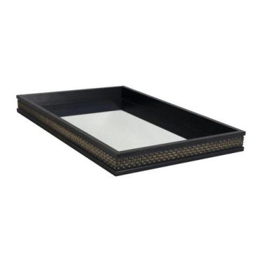 Imagem de Bandeja Retangular Espelhada (30x45) Trançada - Minha Moldura