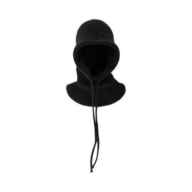 Imagem de Balaclava de Inverno Unissex Tricotada - À Prova de Vento com Capuz e 