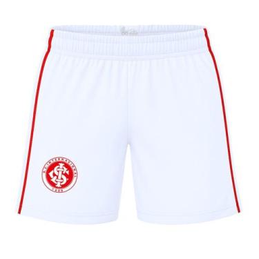 Imagem de Shorts Internacional Infantil Juvenil Branco Oficial, Tam 12