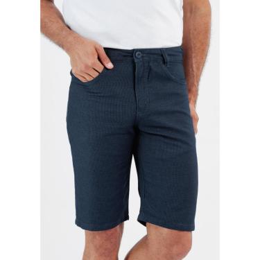 Imagem de Bermuda Jeans Maquinetado Slim 5 Bolsos Masculino-Masculino