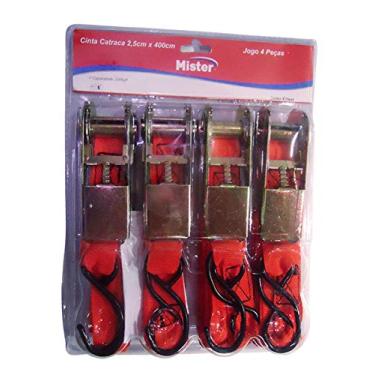 Imagem de Jogo Cinta Catraca 4 Peças 2,5cm X 400cm Mister