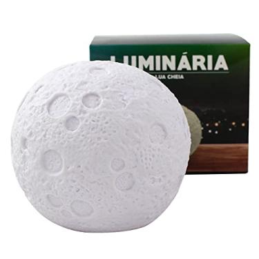 Imagem de Luminária Led Formato Lua Cheia Multicor