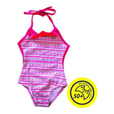 Imagem de Maiô Infantil Engana Mamãe Arabesco Proteção Uv Praia Verão