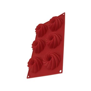 Imagem de Forma Silicone Premium Para 6 Flan e Cupcake Carol Fiorentino - Yazi