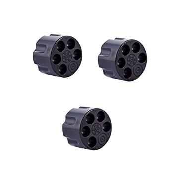 Imagem de Guyker 3 peças de botões de controle de potenciômetro de guitarra para 6 mm (0,24") de diâmetro. potenciômetro de eixo - volume serrilhado e botão de áudio substituição para guitarra elétrica ou baixo de precisão - liga de zinco, preto