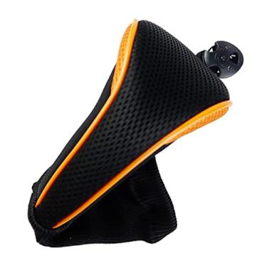 Imagem de segolike Protetor de capacete de taco de golfe protetor protetor de taco protetor de pescoço drivers para híbrido acessórios, laranja