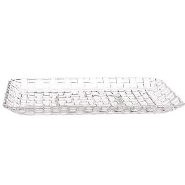Imagem de Travessa Cristal Tress Transparente 25x13x2cm Lyor