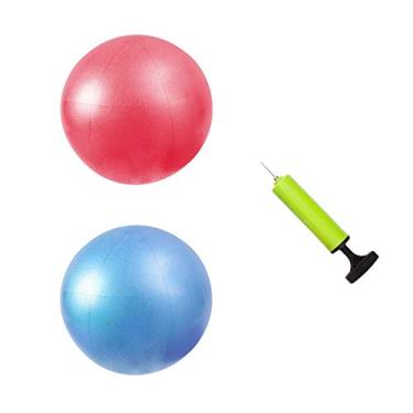Imagem de Mini Kit de Bola de Exercício MU-MOON com Bomba de Mão para Yoga, Pilates, Equilíbrio de Corpo, Treinamento e Estabilidade do Núcleo, 20,32 cm