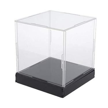 Imagem de Capa de acrílico F Fityle, organizador de caixa de bancada à prova de poeira para bonecas, modelos de carro, brinquedos RC, 15x15x15cm