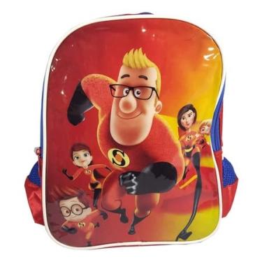 Imagem de Mochila Infantil Resistente Escolar Heróis Super Dad - Vermelho