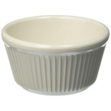 Imagem de Winco Ramekins canelados, 113 g, osso