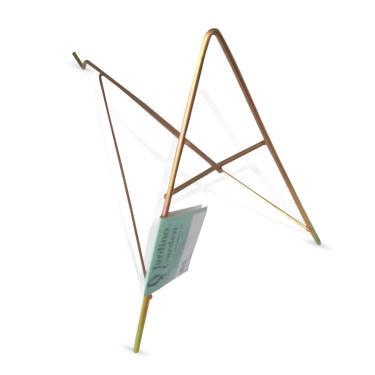 Imagem de Suporte A Metal Vaso Plantas P Dourado Jardim Vertical 6und