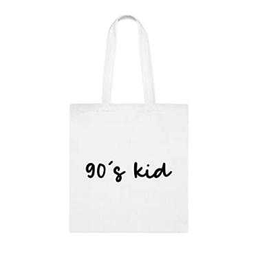 Imagem de Sacola infantil dos anos 90, presente infantil, bolsa de ombro infantil, bolsas reutilizáveis para crianças, ideia de presente de cesta de Natal de aniversário, presente para ela,