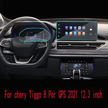 Imagem de RUSWEST Carro interior GPS navegação TPU filme protetor, Para chery Tiggo 8 Por 2021 12.3 polegadas