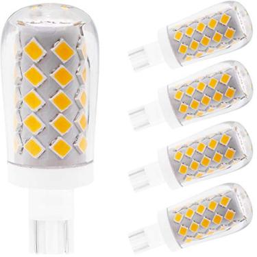 Imagem de LeMeng 4W T10 Wedge Base RV 921 Lâmpada LED, 2700K Branco quente, 12 VAC/DC Paisagem Jardim Pátio Entrada Malibu, Carro automotivo RV Camper Trailer Motorhome Marine Boat Dome Luminture - Pacote com 5
