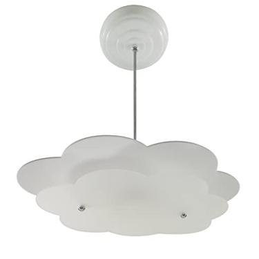 Imagem de Luminária Pendente Nuvem céu Infantil Criança Quarto Bebê Menino Menina (Branco)