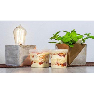 Imagem de Embalagem para Bolo Pote 220ml Quadrado Plastilania cx/20