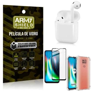 Imagem de Fone Bluetooth Ly-122 Moto G9 Play + Capinha Anti Impacto + Película 3