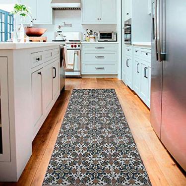 Imagem de Tapete Passadeira Amaz Antiderrapante-Cinza Escuro-60 x 180