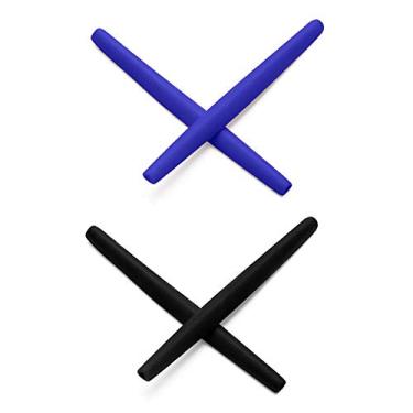 Imagem de Mryok — Meias de substituição para óculos de sol Oakley Romeo 1 – Opções, Blue & Black, One Size