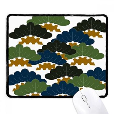 Imagem de Mousepad chinês de pinheiro tradicional padrão abstrato borda costurada tapete de borracha para jogos