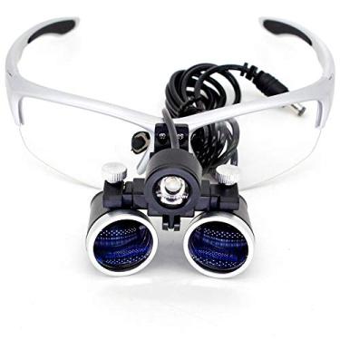 Imagem de Óculos Lupa Cirúrgica 3,5x Com Led para Médico Cirurgião Odontólogo 639-GY- Lorben