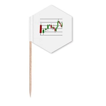 Imagem de Linha de perda de lucro, sinalizadores de palito, palitos de cupcake, festa celebração