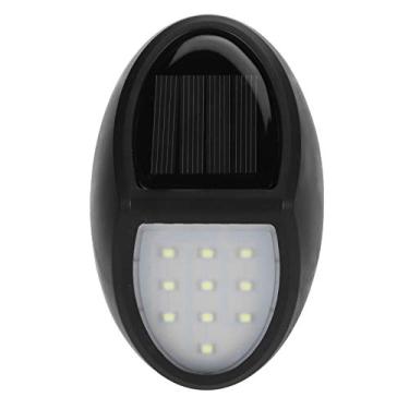 Imagem de Asixxsix Luz solar de parede, luzes de segurança solar, montadas na parede com proteção contra trovões, passarelas impermeáveis sem fio para jardim, pátio, varanda