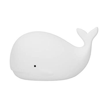 Imagem de Luminária de luz, luz noturna recarregável por USB, formato de baleia, linda para quarto de bebê, sala de estar, quarto