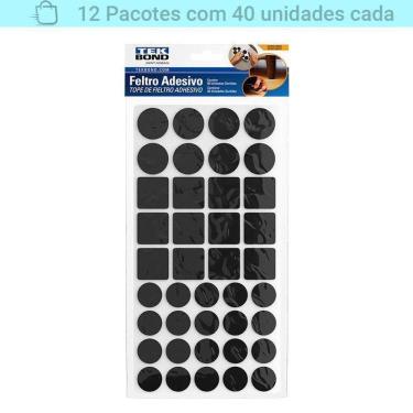 Imagem de Kit 12 Pacotes Feltro Protetor Diversos 40 Un Cada