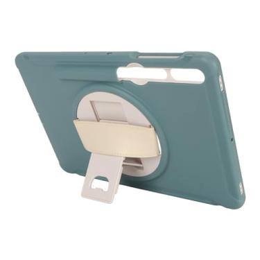 Imagem de Capa Protetora para Tablet, Capa Com Alça de Ombro de Mão de 360°, Capa Protetora Resistente e à Prova de Choque Com Porta-lápis para Tab S9+X810 S7+ S7FE S8+ (Verde)