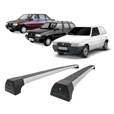 Imagem de Rack Long Life Em Alumínio Uno/Elba/Prêmio (Até 2010) E Mille - 4 Portas (2 peças)