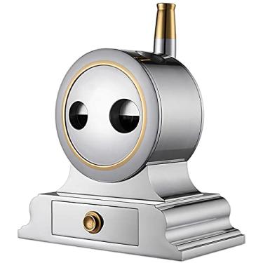 Imagem de PENNY73 Cortador de charuto de platina de mesa com 2 furos de aço inoxidável para corte de guilhotina acessórios para charutos tesouras de tabaco presidencial