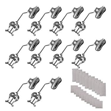 Imagem de Emptty 10 peças de clipe de lira de trombone, grampo de clipe de partitura de metal, suporte de partitura de trombone, lira de marcha genérica, suporte de partitura de instrumento de sopro