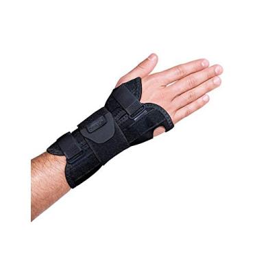 Imagem de Kestal Munhequeira Com Tala e Tiras, protetor de punho, órtese Preto, Bilateral, G