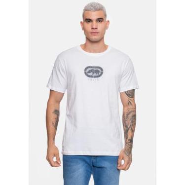 Imagem de Camiseta Ecko Masculina Grid Branding Off White